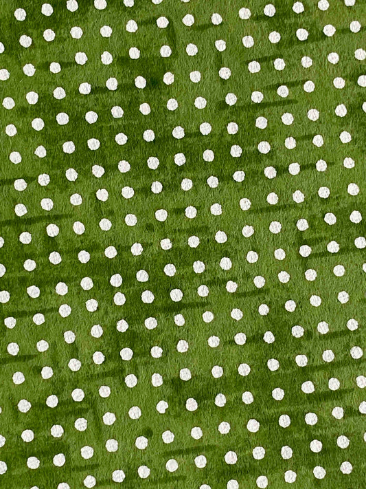 Chiyogami Green with White Dots