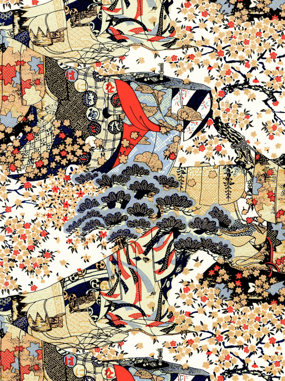 Chiyogami Botanical and Hints of Home