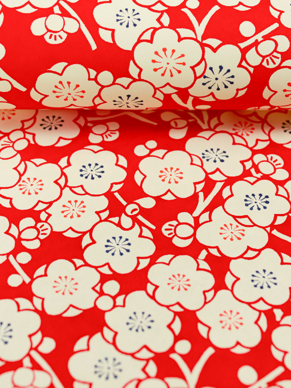 Chiyogami Traditional Red Blossoms