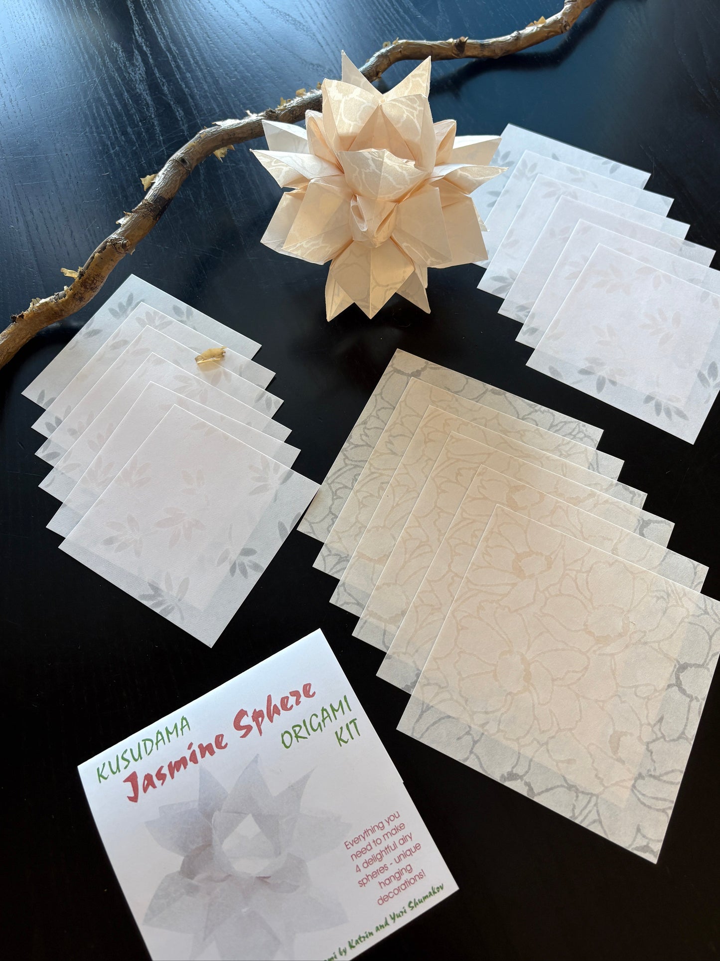 Jasmine Sphere Origami Kit